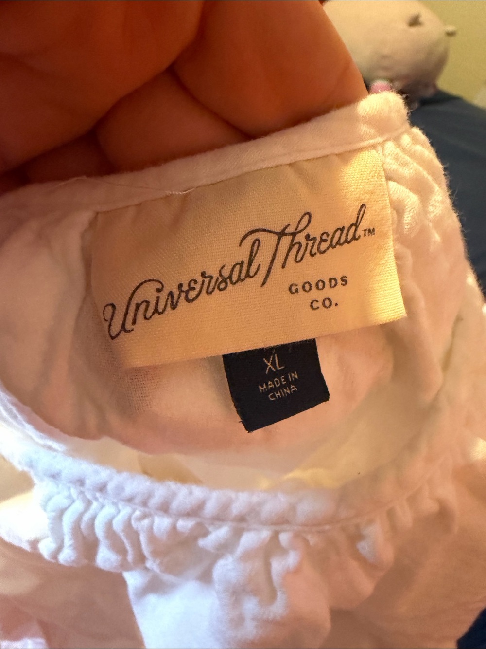 Universal Thread White Off-Shoulder Ruffle Mini Dress - Picture 3 of 3